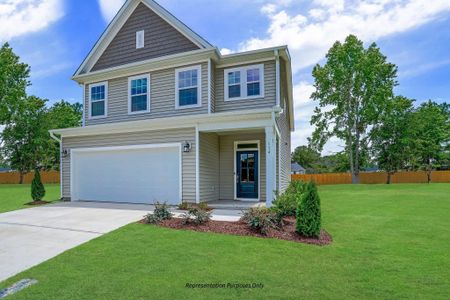 New construction Single-Family house 161 Beacon Hill Road, Lillington, NC 27546 The Smithfield- photo 0