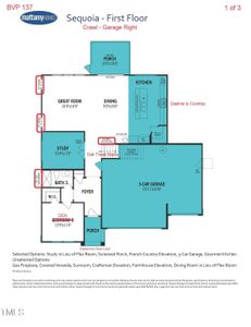 New construction Single-Family house 536 Barbour Farm Ln, Four Oaks, NC 27524 Sequoia- photo 1 1