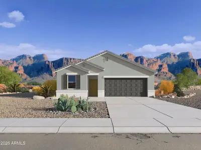 New construction Single-Family house 12178 E Lupine Ln, Florence, AZ 85132 plan Swan - image