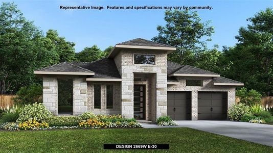 New construction Single-Family house 160 Palo Pinto Bnd, Bastrop, TX 78602 Design 2669W- photo 0