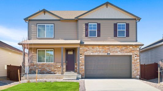 New construction Single-Family house 651 N. Allium Street, Watkins, CO 80137 HENLEY- photo 0