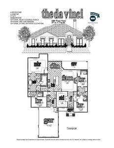 New construction Single-Family house 3355 Pintail Pond, Marion, TX 78124 plan The Davinci - image 5