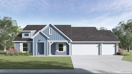 New construction Single-Family house 452 Elkins Prairie Dr, Lockhart, TX 78644 plan The Garland - image