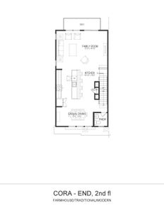 New construction Townhouse house 2420 Adrift Rd, Fuquay Varina, NC 27526 plan Cora End Unit - image 4