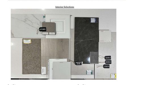 Interior design selections