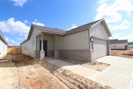 New construction Single-Family house 21822 Red Lantana Trail, Hockley, TX 77447 Allegro- photo 0