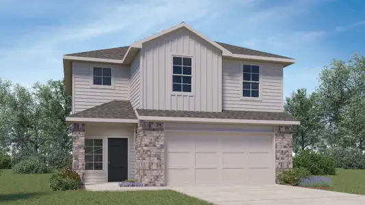 New construction Single-Family house 2313 Bronc Buster Wy, Leander, TX 78641 plan The Emma - image