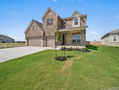New construction Single-Family house 2079 Kinglake Gate, New Braunfels, TX 78130 Chisos Mountain View- photo 0