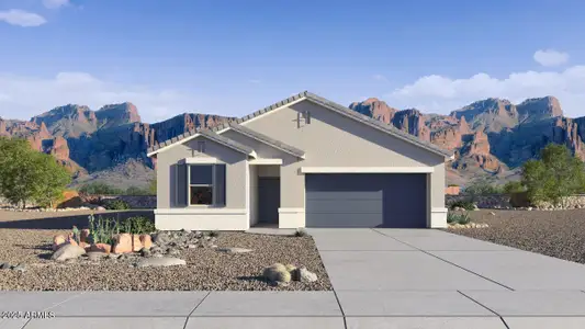 New construction Single-Family house 5567 E Button Ln, San Tan Valley, AZ 85140 plan Easton - image
