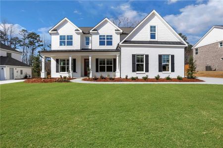 New construction Single-Family house 6670 Benchwood Path, Cumming, GA 30028 Parkview- photo 1 1