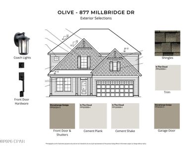 New construction Single-Family house 877 Millbridge Dr, Panama City Beach, FL 32413 plan Olive - image
