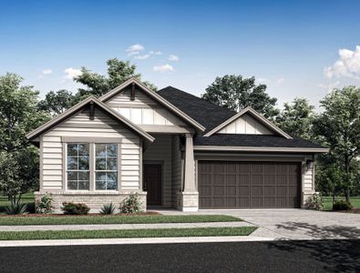 New construction Single-Family house 21802 Yellow Sunset Ln, Cypress, TX 77433 plan Caprock - image