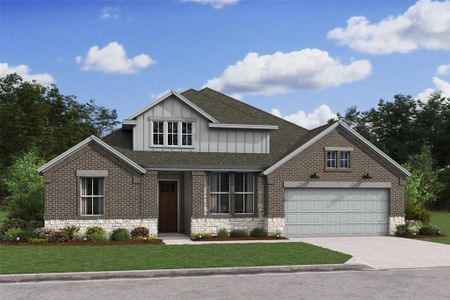 New construction Single-Family house 126 Luther Dean Ln, New Waverly, TX 77358 Glasgow- photo 0