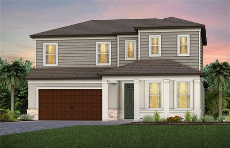 New construction Single-Family house 33433 Barnebrook Dr, Wesley Chapel, FL 33545 plan Coral Grand - image