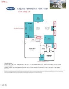 New construction Single-Family house 395 Fast Pitch Ln, Four Oaks, NC 27524 Sequoia- photo 0 0