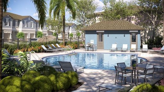 New construction Townhouse house 36050 Risa Michele St, Zephyrhills, FL 33541 Windsor II- photo 0