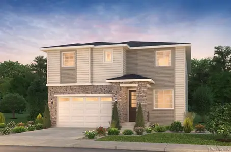 New construction Single-Family house 2157 S Jackson Gap St, Aurora, CO 80018 plan Firwood - image