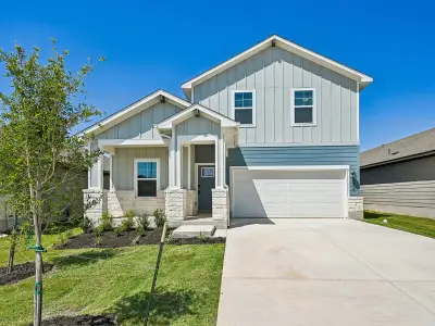 New construction Single-Family house 136 Woodbrook Dr, Georgetown, TX 78626 plan The Winedale (880) - image