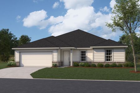 New construction Single-Family house 12725 Short Grasshopper Dr, Creedmoor, TX 78610 plan Hawkins - Smart Series - image