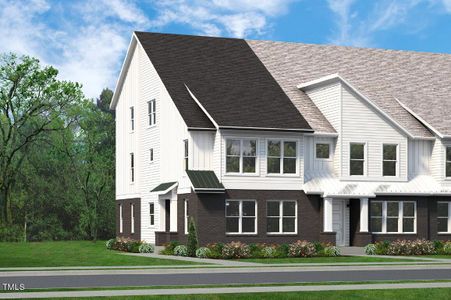 New construction Townhouse house 2411 Adrift Road, Fuquay Varina, NC 27526 Pomona End Unit- photo 0