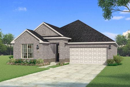 The Aurora - Traditional 2 with Stone Elevation