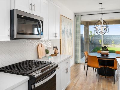 Kitchen in the Arlo Floorplan modeled at Abel Ranch