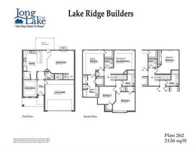 Plan 265 features 3 bedrooms, 2 full baths, 1 half bath and over 2,100 square feet of living space.