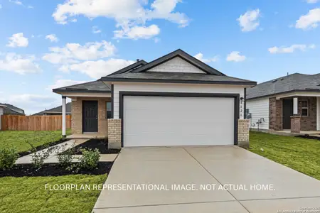 New construction Single-Family house 6730 Red Buffalo Trl, San Antonio, TX 78253 plan Azalea - image