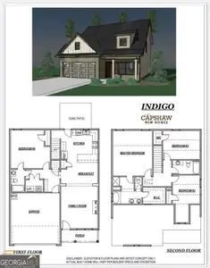 New construction Single-Family house 2389 Aukerman Trce, Hampton, GA 30228 plan Indigo - image 2