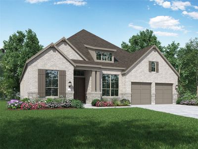 New construction Single-Family house 441 Soaring Sparrow Trl, Katy, TX 77493 plan 215 Plan - image