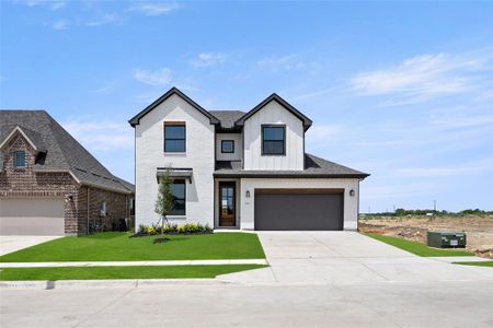 New construction Single-Family house 16941 Leatherflower Boulevard, Fort Worth, TX 76247 The San Angelo II- photo 0