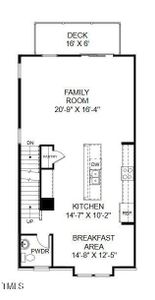 New construction Townhouse house 1501 Village Hall Ln, Unit Lot 38, Wake Forest, NC 27587 plan The Hayworth - image 5