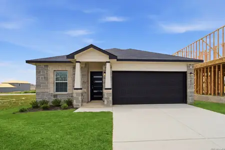 New construction Single-Family house 13011 Audrey Hbr, Von Ormy, TX 78073 plan Pedernales - image
