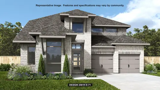 New construction Single-Family house 332 Royal Fern Rd, Hutto, TX 78634 plan 2561H - image