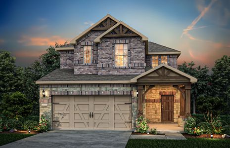 New construction Single-Family house Aubrey, TX 76227 plan Harrison - image