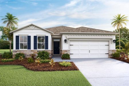 New construction Single-Family house 7815 Wheat Stone Dr, Zephyrhills, FL 33540 Delray- photo 0