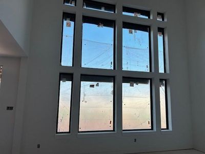 Family room windows.