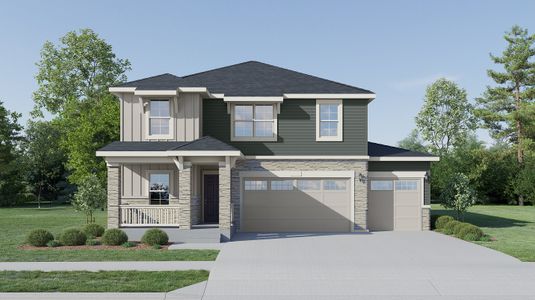 New construction Single-Family house 3510 Aspen Glen Lp, Elizabeth, CO 80107 plan Marigold - image