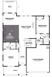 New construction Single-Family house 2499 Vetrina Wy, Apex, NC 27502 plan Alexander - image