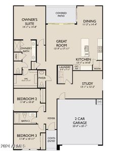 New construction Single-Family house 4131 E Bradford Ave, San Tan Valley, AZ 85140 Larkspur Homeplan- photo 1 1