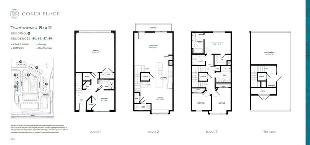 New construction Townhouse house 710 N Estes Dr, Chapel Hill, NC 27514 plan Plan H - image