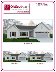 New construction Single-Family house 150 Shiloh Dr, La Vergne, TN 37086 plan 1513 Elevation JKL - image