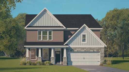 New construction Single-Family house 45 E Fire Opal Ct, Clayton, NC 27520 plan Hampshire - Tradition Plus - image