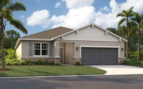 New construction Single-Family house 3724 Dusty Miller Pl, Lake Hamilton, FL 33851 plan The Seaton - image