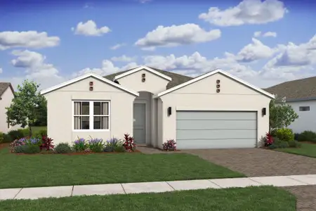 New construction Single-Family house 10096 Nw Field Flower Trl, Port St. Lucie, FL 34987 plan Taylor - image