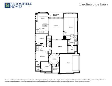 Carolina Side Entry Floor Plan