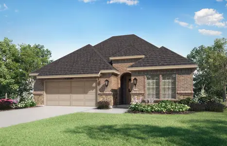 New construction Single-Family house 309 Palermo Dr, Justin, TX 76247 plan Portico - image