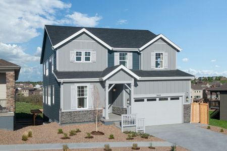 New construction Single-Family house 2018 Peachleaf Lp, Castle Rock, CO 80108 plan 2651 Modeled - image