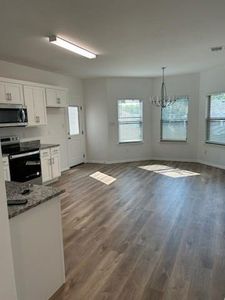 Kitchen with eat in dining area