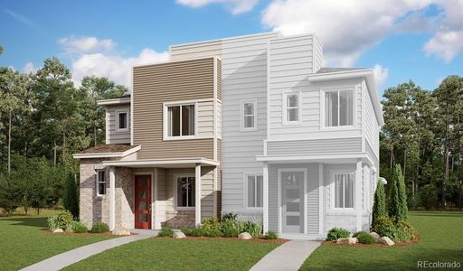 New construction Duplex house 22851 E Stanford Lane, Unit B, Aurora, CO 80015 Chicago- photo 0